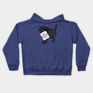 Cute Dog with Joe Biden 2020 Sign Kids Hoodie